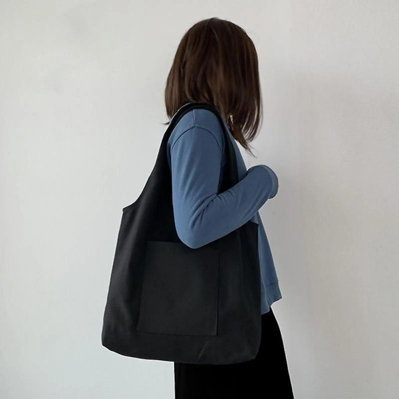 Large Capacity Canvas Shoulder Bag All-Match Casual Handbag