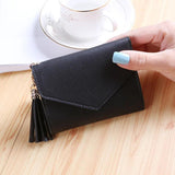 Tassel Short Wallet Women Purse Mini Lovely Wallet Student Clutch Bag