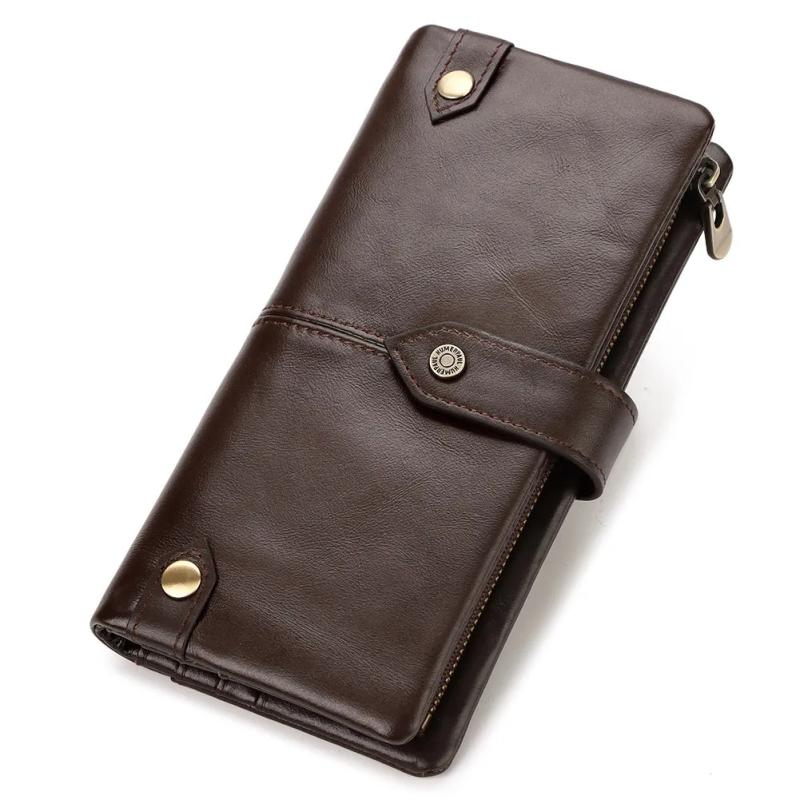 Retro Soft Leather Men and Women Short Wallet RFID Blocking