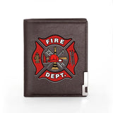 Firefighter Wallet Slim Billfold Credit Card Holder