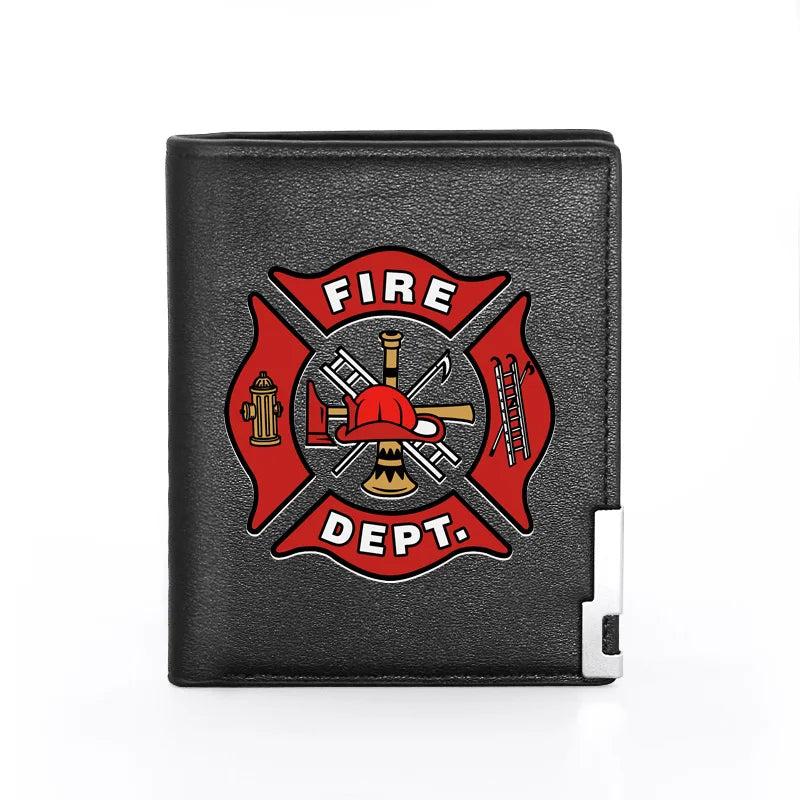 Firefighter Wallet Slim Billfold Credit Card Holder