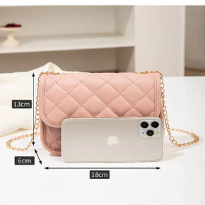 Solid Shoulder Crossbody Bag for Women Leather Female Casual Chest Bag