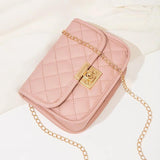 Solid Shoulder Crossbody Bag for Women Leather Female Casual Chest Bag