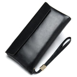 Leather Clutch Purse Women's Long Wallet Thin Purses Female Money Hand Bag