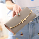 Women's Long-Form Buckle Wallet Multi-functional Hand Bag