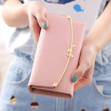 Women's Long-Form Buckle Wallet Multi-functional Hand Bag