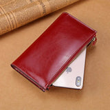 Rfid Long Women Wallets Retro Zipper Ladies Hand Bags Purses