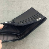Skull Bifold Zipper Leather Wallet for Men Boys