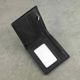 Skull Bifold Zipper Leather Wallet for Men Boys