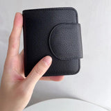 Sheepskin Leather Purse with Key Holder - Women's Wallet Case