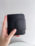 Sheepskin Leather Purse with Key Holder - Women's Wallet Case
