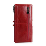 Women's RFID Leather Clutch Wallet for Phone/Cards