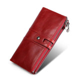 Women's RFID Leather Clutch Wallet for Phone/Cards