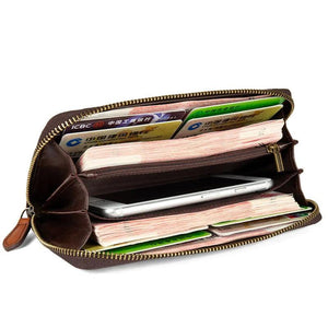 Women Wallet Leather Handword Lady Purse Money Bag CellPhone Pocket