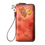 Women Wallet Leather Handword Lady Purse Money Bag CellPhone Pocket