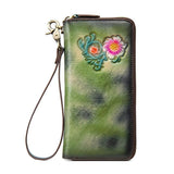 Women Wallet Leather Handword Lady Purse Money Bag CellPhone Pocket