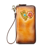 Women Wallet Leather Handword Lady Purse Money Bag CellPhone Pocket