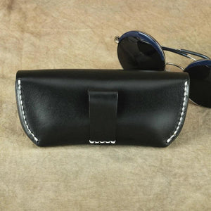 Portable Leather Glasses Case for Men and Women