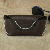 Portable Leather Glasses Case for Men and Women