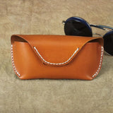 Portable Leather Glasses Case for Men and Women
