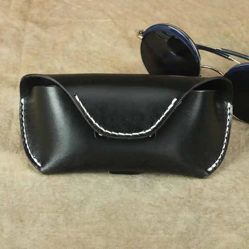 Portable Leather Glasses Case for Men and Women