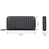Men Women Wallets Leather Top Cow Leather Short money clip Woven Wallet