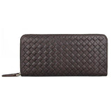 Men Women Wallets Leather Top Cow Leather Short money clip Woven Wallet