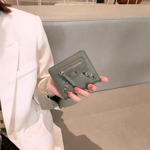 100% Leather Wallets Purses Small Money Bag Hasp Purse Wallet Purses Handbags