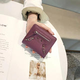 100% Leather Wallets Purses Small Money Bag Hasp Purse Wallet Purses Handbags