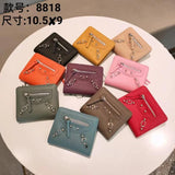 100% Leather Wallets Purses Small Money Bag Hasp Purse Wallet Purses Handbags