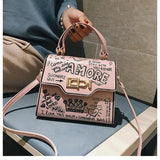 Vintage Crossbody Bag Women High Zipper Handbag Tote Female Flap Shoulder Bag