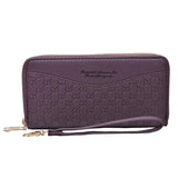 Women's Large Capacity Double Zipper Hand Purse