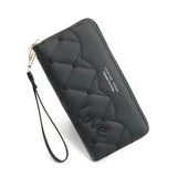 Embroidered Thread Wallet Women Mobile Phone Bag