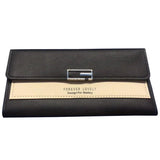 Long Style Women's Wallet Clutch Bag Tri-Fold Multi-Function Buckle
