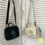 Sweet Cartoon Shoulder Bag Canvas Envelope Bag