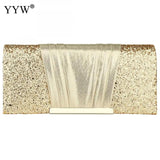 Women Clutch Bag Sequin Patchwork Handbag Shoulder Glitter Evening Purse