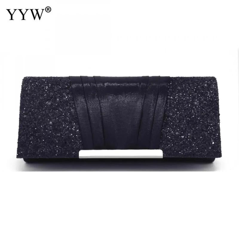 Women Clutch Bag Sequin Patchwork Handbag Shoulder Glitter Evening Purse
