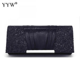 Women Clutch Bag Sequin Patchwork Handbag Shoulder Glitter Evening Purse