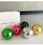 Colorful Round Shape Party Clutches Mini Chain Shoulder Bag