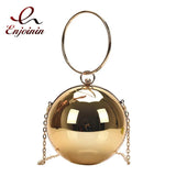 Colorful Round Shape Party Clutches Mini Chain Shoulder Bag