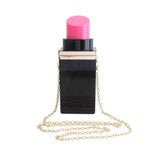 Lipstick Women Clutches Bag Evening Party Handbag Tote