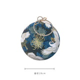Vintage Women's Flower Handbag Evening Clutch Embroidered Chain Bag