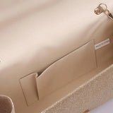 Fengting Sequined Envelope Clutch Evening Bag with Chain Strap