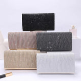 Fengting Sequined Envelope Clutch Evening Bag with Chain Strap
