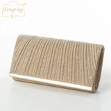 Fengting Sequined Envelope Clutch Evening Bag with Chain Strap
