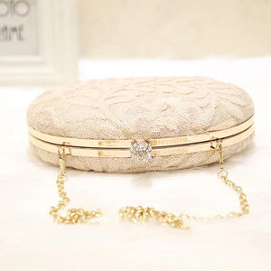 Wedding Diamond Sequined Clutches Bag Crystal Sling Package