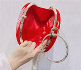 Chinese Style Crane Wedding Clutch Bag with Diamond Handle