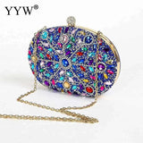Crystal Clutch Purses for Women Evening Bags Gemstone Clutch