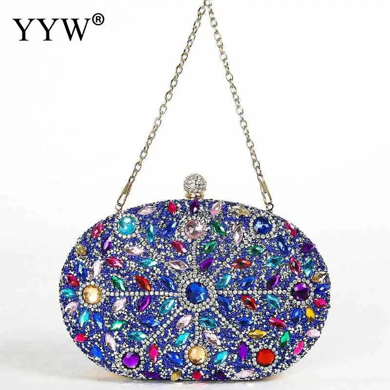 Crystal Clutch Purses for Women Evening Bags Gemstone Clutch