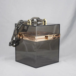 Women Clear Crossbody Bag Acrylic Transparent Stadium Approved